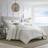 Nautica All Seasons Saybrook Bedspread Grey, Beige, White (243.8x233.7cm)