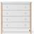 Oliver Furniture Wood White/Oak Kommode 90.5x90cm
