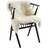 Natures Collection Premium langhåret Lammeskind Hvid