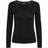 Pieces Barbera Lace Long Sleeved Top - Black