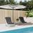 vidaXL Folding Beach Chairs Set Of 2 2 pcs Black Textilene and Powder-coated Steel