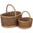RED HAMPER Country Oval Unlined Wicker Shopping Basket