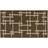 JVL Vector Machine Washable Backed Doormat, 40X70Cm Brown