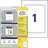 AVERY Zweckform 8003-5 Bæreetiketter 220 x 160 mm Polypropylen Hvid