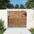 vidaXL Garden Gate 85 x 75 cm Corten Steel Square Design