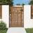 vidaXL Garden Gate 105 x 130 cm Corten Steel Bamboo Design