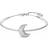Swarovski Armband Luna Moon – Silver 5666175 Måne, vit, rodiumpläterad