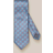 Eton Light Blue Medallion Print Silk Jacquard Tie Slips hos Magasin Blå