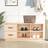 vidaXL 100x34x45 massiv furu Sittbänk