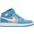 NIKE Air Jordan 1 Mid Washed Denim GS - Dutch Blue/White