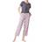 Hue Women's Sleepwell Pajama skimmer set with Temperature Regulating Technology Asphalt Asphalt