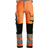 Snickers Workwear 6343 AllroundWork Hi-Vis Stretch Trousers - Hi Vis Orange/Black