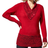 Roman V-Neck Overlap Button Detail Jumper - Red