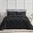 CozyLux Pinch Pleat Bed Linen Black (259.1x228.6cm)