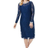 Jessica London Lace Shift Dress Plus Size - Evening Blue