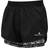 Ronhill Life Twin Shorts Women's - Black/Mono MagicEye