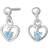 Nordahl Andersen Kids Jewellery Øreringe sølv blå zirkonia