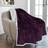 PAVILIA Sherpa Fleece Blankets Purple (152.4x127cm)
