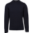 Paul & Shark Mens Button Shoulder Crew Knit Sweater - Navy