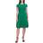 Donna Ricco Lace Trim A-Line Dress - Lucky Green