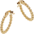 Moon & Meadow Beaded Hoop Earrings - Gold