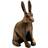 Ivyline Cast Aluminium Hare Candle Holder