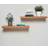 Greenhurst Floating Light Oak Wall Shelf 40cm 2pcs
