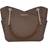 Michael Kors Jet Set Large Logo Shoulder Bag - Brown