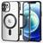 Tech-Protect iPhone 12 MagShine Cover MagSafe Kompatibel Gennemsigtig Sort