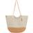 The Sak Faye Hand Crochet Tote - Natural/Bamboo Block