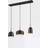 Trio Lighting Chiraz Taklampa 3L E27 Mattsvart Pendellampa