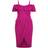 City Chic Flirtation Dress Plus Size - Cerise