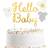 Amscan Hello Baby Glitter Kagedekoration