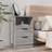 vidaXL grey sonoma, 1/2x Engineered Bedside Table
