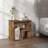 vidaXL smoked oak, 1/2x Engineered Wood Bedside Table 30x40cm