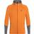 Peak Performance M Rider Mid Zip Hood - Orange Flare/Quiet Grey