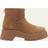 Gianvito Rossi Tan Shearling Ankle Boots - Beige
