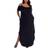 White Mark Lexi Maxi Dress Plus Size - Black