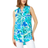 Roman Sleeveless Tropical Print Overshirt - Green