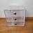 iDESIGN Akryl Holder Med 3 Skuffer Transparent 16,2 x 17,7 x 16,3 cm