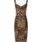 Dolce & Gabbana Elegant Blommig Klänning för Kvinnor Brown