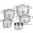 Fissler 5-Piece Stainless Steel Saucepan with Metal Lids Cookware Set with lid 5 Parts