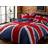 Rapport Rock N Roll Funky Union Jack British Uk Duvet Cover White