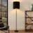 Lindby Nymar Black Gold Golvlampa