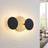 Lindby Grazyna 3 LED Vägglampa 32 cm Black/Gold Väggarmatur