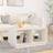 vidaXL 80x50x40 massivt fyrretræ Sofabord