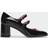 Carel Paris Mary Jane Heels Läder Pumps - Black