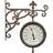 Smart Garden Products York Station & Thermometer Double Sided Wall Clock