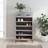 vidaXL Cabinet Concrete Engineered Wood Shoe Rack