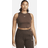 Nike Essentials Ribbed Cropped Tanktop - Baroque Brown/Hvid
